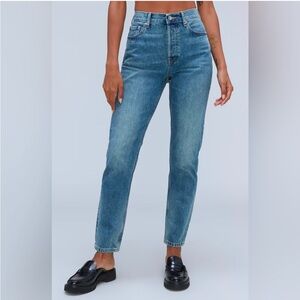 NWOT Everlane The 90s Cheeky Jean 26 Ankle Vintage Mid Blue Organic Cotton Denim